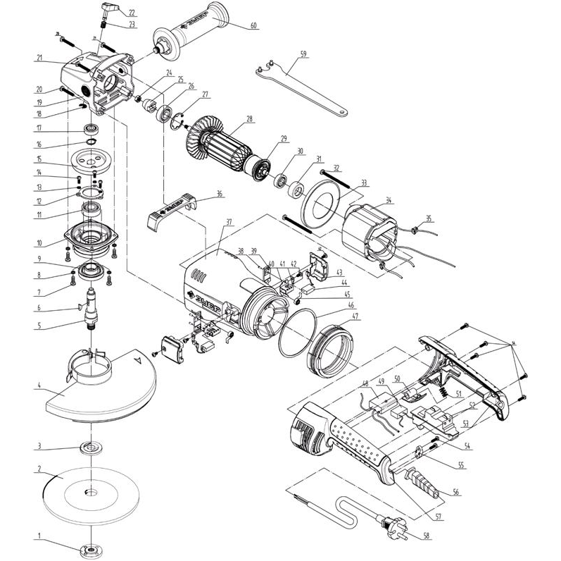 УШМ (Болгарка), 180 мм УШМ-П180-2100 ПВ