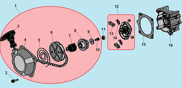 4 СТАРТЕР  ТРИММЕР CHAMPION Т433