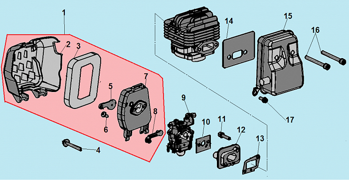 5 КАРБЮРАТОР - ФИЛЬТР ТРИММЕР CHAMPION Т433
