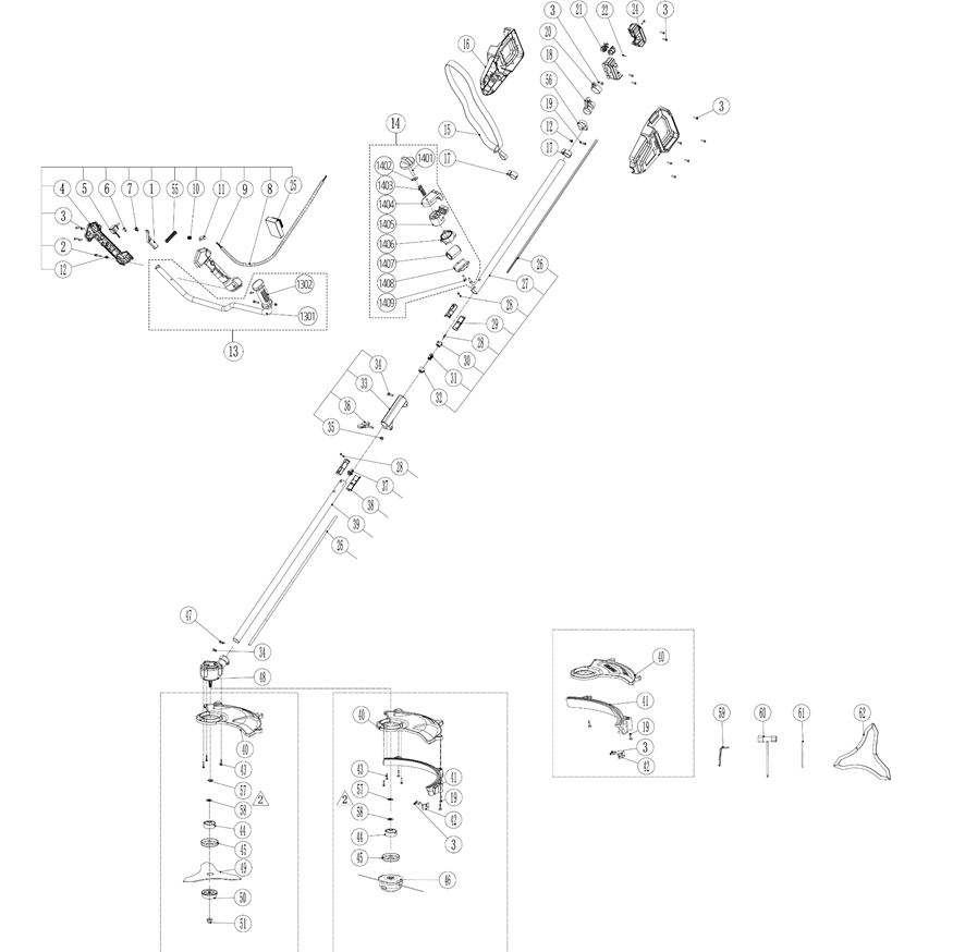 Бесщеточный триммер, без АКБ ТАБ-365