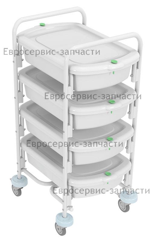 Тележка контейнерная эндоскопическая с контейнерами ТКЭ-4-"КРОНТ"-2